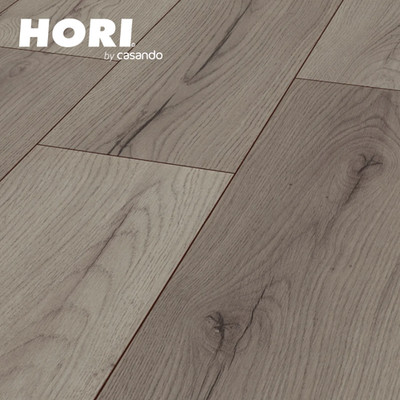 HORI Laminat Boden Belag Eiche XXL Grau Landhausdiele mit Fase