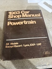 1983 Ford Powertrain All Models Except Escort Lynx Exp Ln7 Car Shop Manual