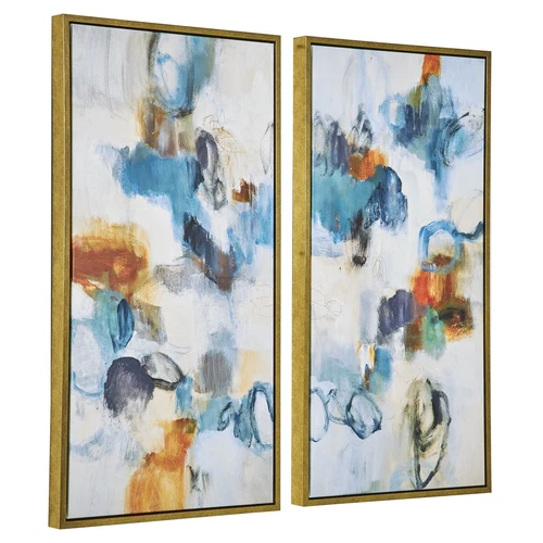 Uttermost Casual Moments Framed Abstract Art; Set/2 - Picture 2 of 4