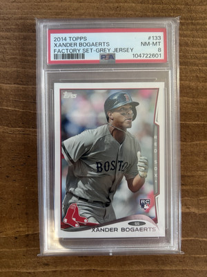 Xander Bogaerts 2014 Topps SP Factory Set Grey Jersey Photo Variation Red Sox  