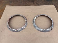 66-77 Ford Early Bronco Healight Trim Rings Bezels 1966-1977 Bronco Head Light