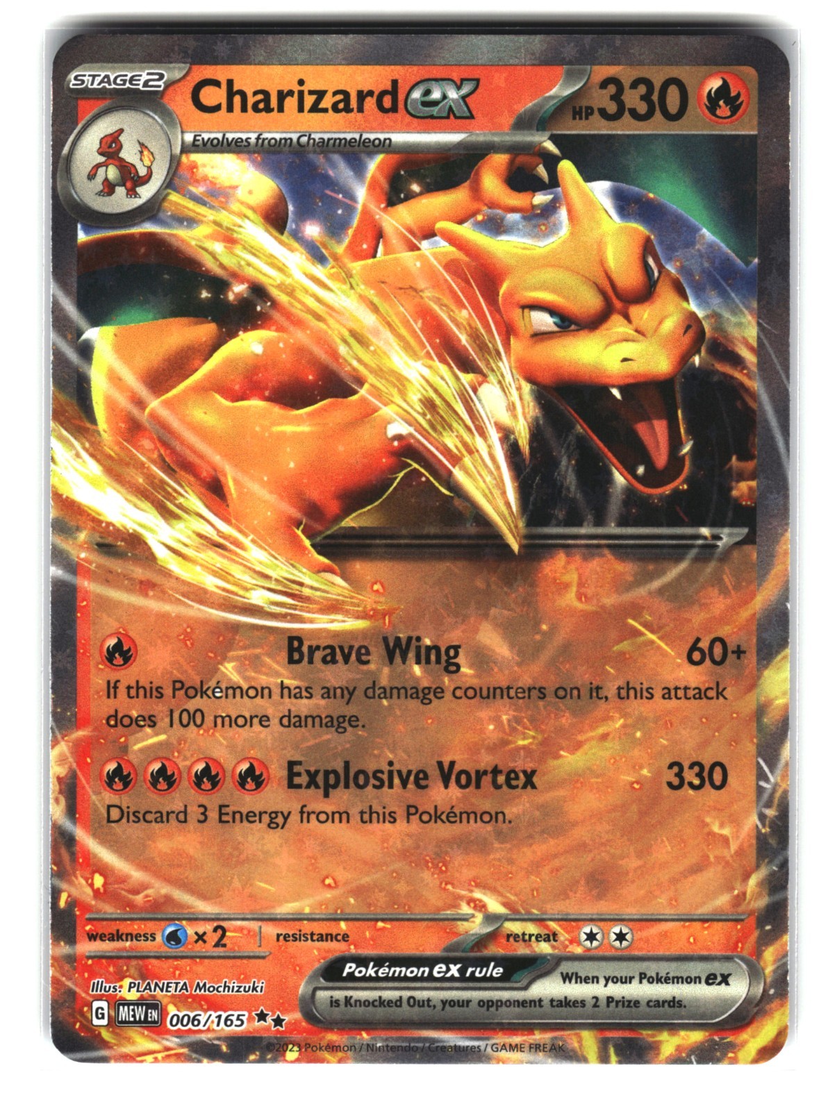 Charizard ex 006/165 Holo Pokemon Card