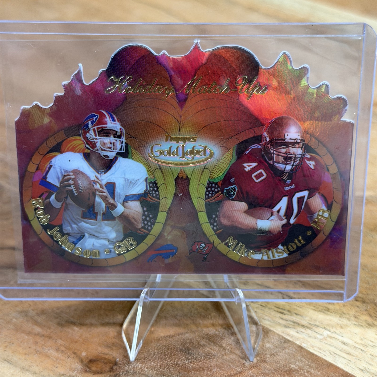 2000 TOPPS GOLD LABEL HOLIDAY MATCH-UPS FOOTBALL #T4 ROB JOHNSON, MIKE ALSTOTT