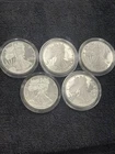 5-Coin Lot 2004 2007 2008 Proof American Silver Eagles ASE Guar. Auth Best Price
