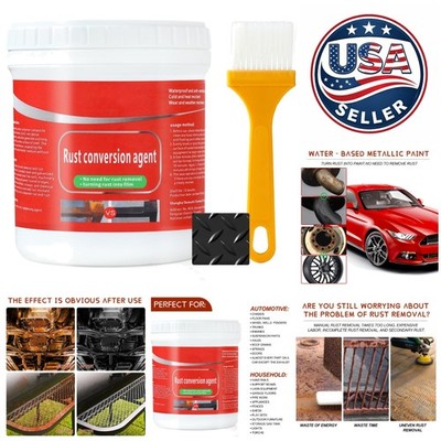 Multi-Functional Rust Converter for Metal - Easy Application with Brush Included