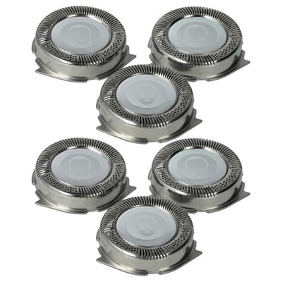 6x Scherkopf für Philips HQ7340 HQ7310 HQ7320 HQ7330 HQ7350 Rasierer silber