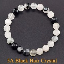 Natural 5A Garnet Stone Bracelet Wine Red Beads Lucky Energy Healing Jewelry UK