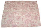 Country Curtains Lenox Toile Red Sheer Panel 58X90 Polyester French Country USA