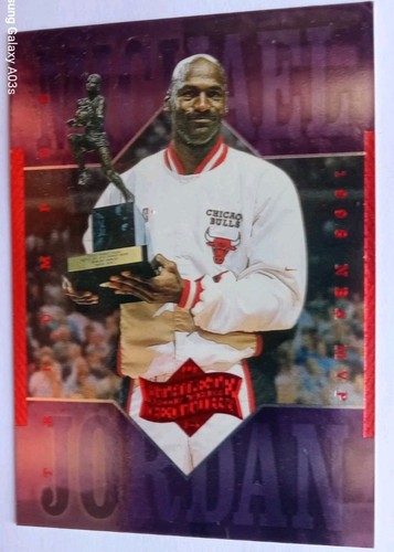 Vitg Michael Jordan HOF Chicago Bulls Goat NBA nice cond card #26 Fleer 1990 - Picture 3 of 4