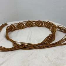 Source Unknown Brown Woven Belt