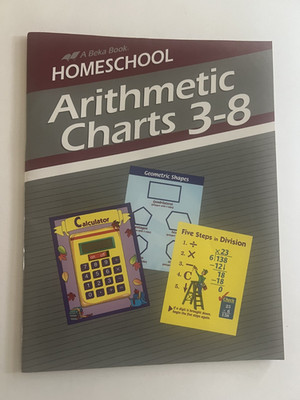 Abeka Arithmetic 3-8 Teaching Charts Very Good Cond