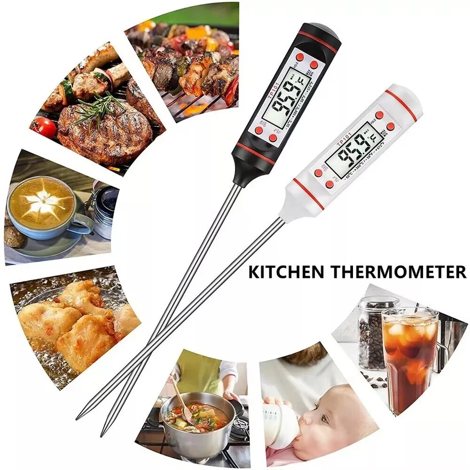 Fleisch Grill Digital Thermometer BBQ Ofen Fleischthermometer Grillthermometer - Bild 1 von 4