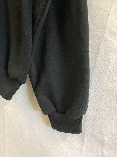 Vintage Day Breeze Sweatshirt Womens Large Black Poinsettia Christmas Floral 90s - Picture 5 of 10