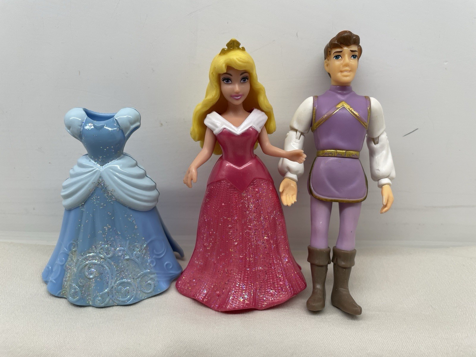 Polly Pocket Magic Clip On Disney Princess Aurora, Prince Ph