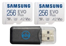 Samsung Evo Plus 256GB MicroSD Card 2-Pack GoPro Hero 9 4K UHS-I U1 Class 10