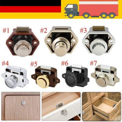 5-20er Push Lock Möbelschloss Druckschlösser Druckknopf für Caravan Boot Schrank