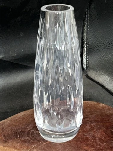 Vtg Waterford Crystal Bud Vase Sheridan Pattern