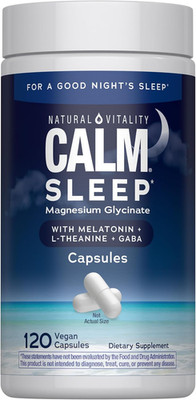 Calm Sleep Magnesium Supplement, Melatonin & Magnesium Citrate, Sleep Aid Capsul