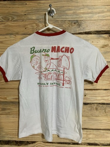 Disney Kim Possible Bueno Nacho Ringer T-Shirt Size Large Red White - Picture 10 of 11