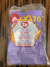 TY Teenie Beanie Baby McDonalds 10 Stretchy the Ostrich 93/99 Rare W/Errors NEW