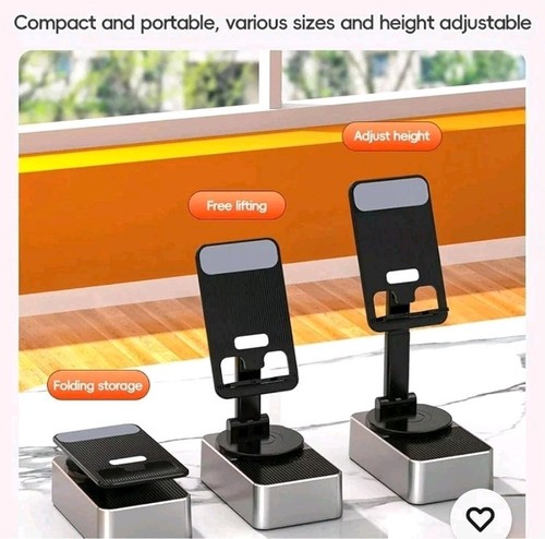 Soporte para Teléfono Celular con Altavoz Inalámbrico Bluetooth, LED, Base Antideslizante HD... - Imagen 5 de 6