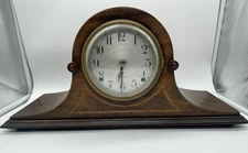 Vintage Seth Thomas Antique Bim-Bam Chime Wooden Mantle Clock WORKS