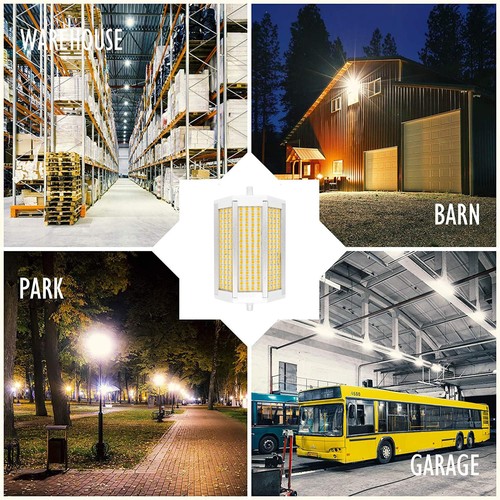 R7S LED Leuchtmittel 118MM Dimmbar 50W J118 Fluter 120V Doppelendig 500W Halogen... - Bild 9 von 9