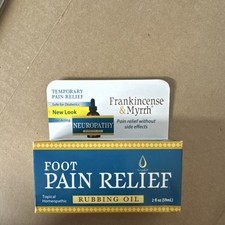 Frankincense  Myrrh Foot Pain Relief Oil 2 fl oz Fast Acting Diabetic Safe