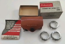 Polaroid Close Up Lens Kit 540 with Leather Case Tape Measure -Lens 1, 2, 3
