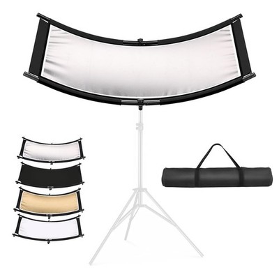 Clamshell Light Reflector Diffuser 43x20inch/110x50cm with Carry Bag, Arcligh...