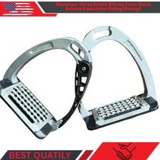 Aluminum Horse Safety Stirrup Irons Quick Release Equestrian Riding Stirrups