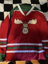 Griswold 00 Hockey Jersey Christmas Vacation SZ 2xl Red & Green Moose🔥
