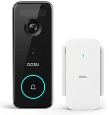 AOSU Doorbell Camera Wireless, 5MP Ultra HD, 2.4/5 GHz WiFi