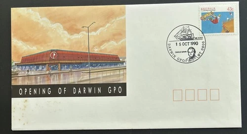 Australia FDC 1990 Opening Of Darwin GPO