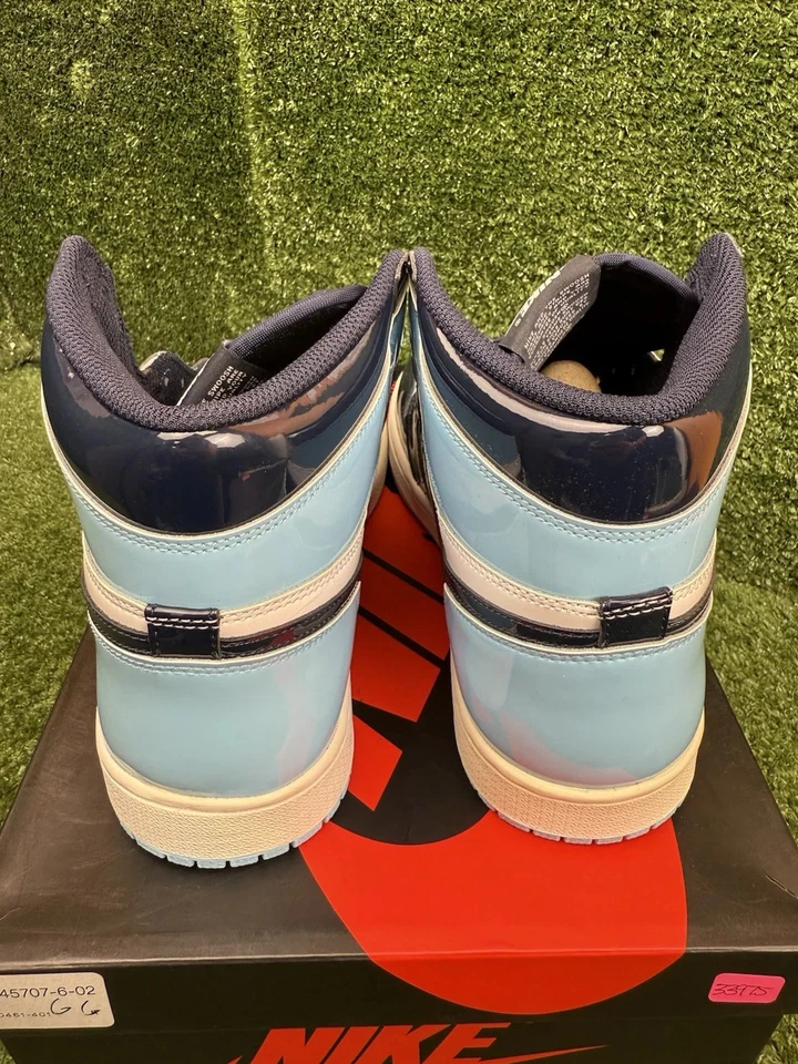 Talla 10.5 - Air Jordan 1 Retro OG Alto Azul Chill W Para Hombre Talla 9 Foto 4 de 4