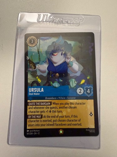 Ursula Deal Maker 161/204 Legendary Wilds Unknown Disney Lorcana TCG EN12 NM