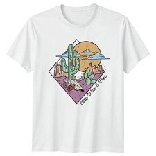 Image of Stay Wild & Free T-Shirt Boho Desert Nature Outdoors And Her