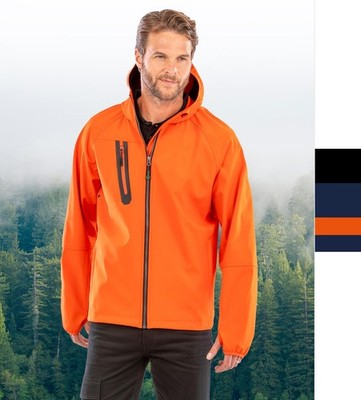 Result Genuine Recycled 3-Layer Recycled Printable Casual Hooded Softshell R909X