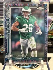 2025 TOPPS CHROME Saquon Barkley ( PHILADELPHIA EAGLES ) NEON PULSE REFRACTOR TZ