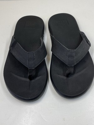 Reef Men's Cushion Phantom Flip-Flop Thong Sandals Black Size 8 NEW