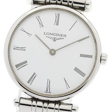 Longines GrandClassique L4.135.4 Women's Quartz Watch SS White Dial Warranty