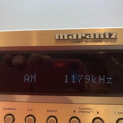 Marantz ST6003 FM/AM Tuner Radio Tuner Silver with Power cable