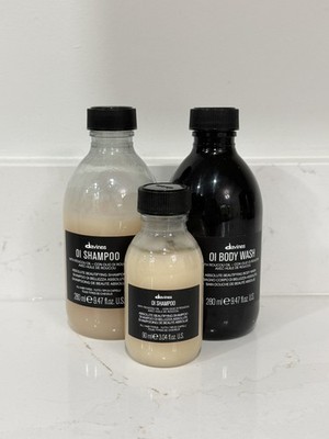 Davines OI Shampoo & Body Wash Lot Opened Travel