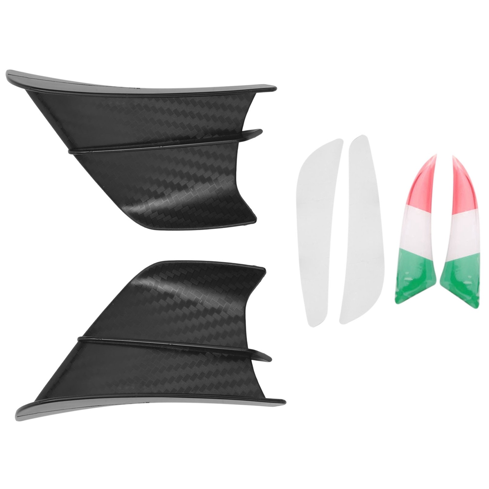 Motorrad Winglet Aerodynamischer FlüGel Kit Spoiler Motorrad Wind FließEn B3619-image
