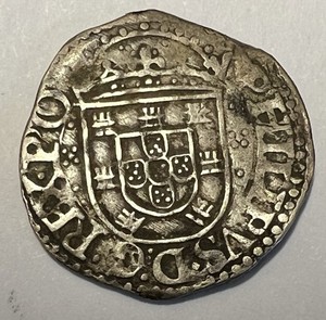 Portugal 🇵🇹 20 Reais  Vintém 1598 D Filipe II Silver Lot 1462