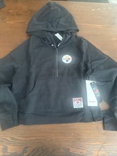 Pittsburgh Steelers Lululemon Scuba Oversized Half-Zip Hoodie Black Women M/L