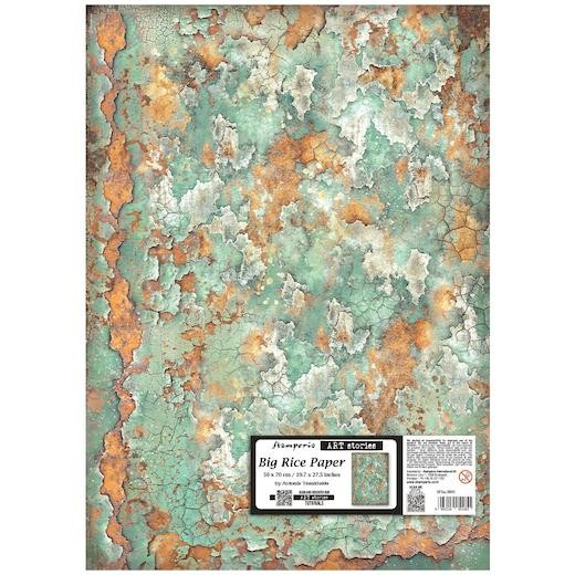 Stamperia 50x70cm Big Rice Paper - Gardens of Time Patina