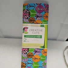 2yds Creative Cuts 100% Cotton Multicolor Peace Signs Print Fabric