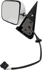 Driver Side Power Door Mirror - Folding Compatible with Select Models, Chrome