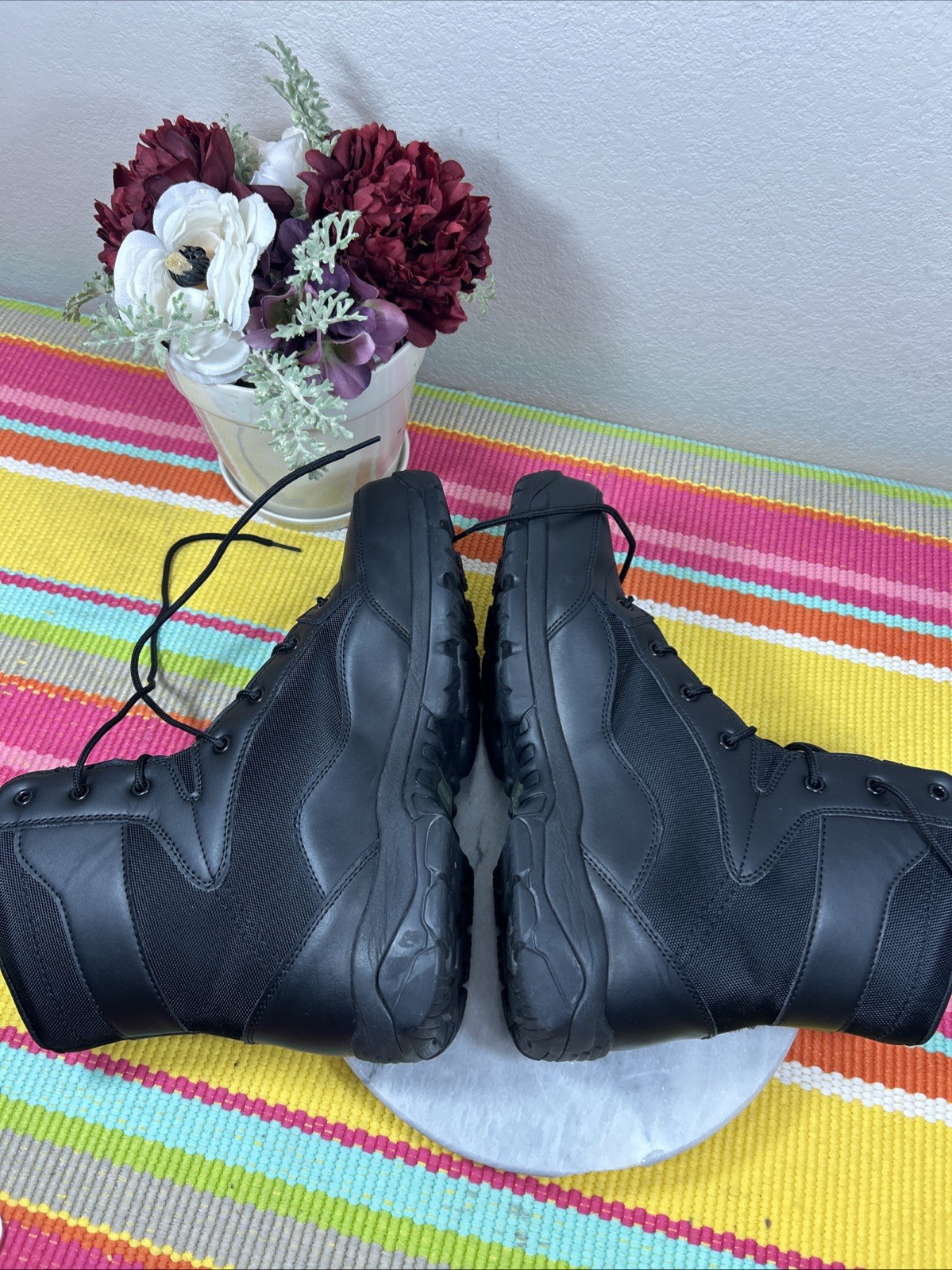 Interceptor Black Combat ASTM Lightweight Leather… - image 9